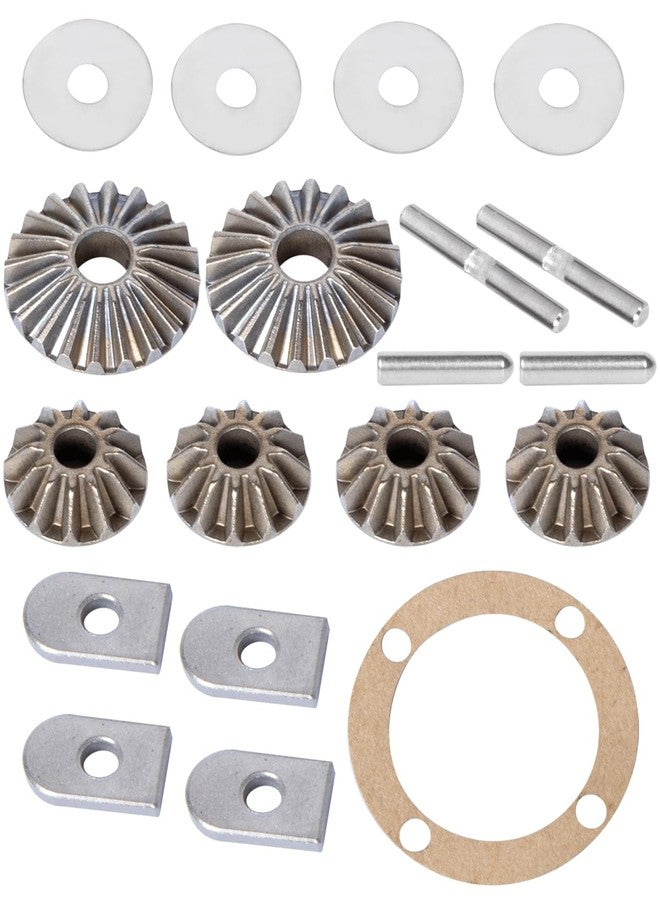 RCarmumb Diff Gear Set Upgrades Parts for 1/7 Felony Fireteam Infraction Limitless Mojave,1/8 Kraton Notorious Outcast Talion TLR Tuned Typhon 6S,RC Metal Diff Gear Hops up,Replace #ARAC4010 - Image 1